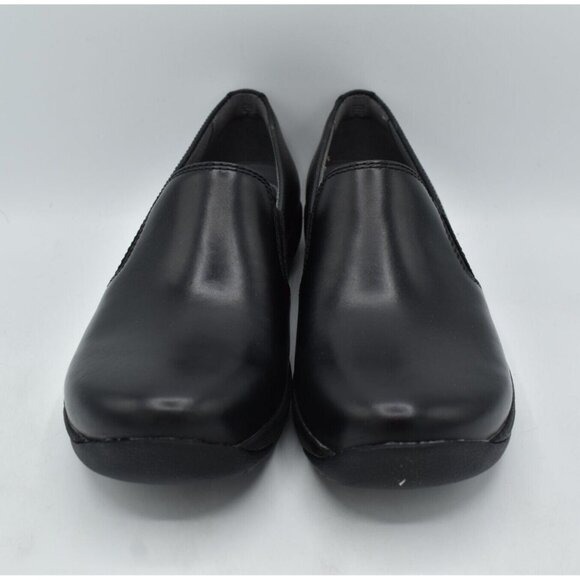 Dansko Womens EU 40 US 9.5-10 Nora Black Leather Slip On Loafers Shoes Clogs - Picture 4 of 11